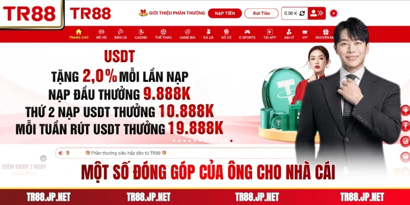 Một số đóng góp của ông cho nhà cái